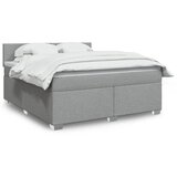 Maison Chic Box spring postelja - Vzmetna postelja z vzmetnico svetlo siva 180x200 cm blago SL11692, (21905087) | Shoptok.si