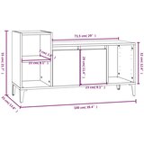 TV ormarić boja dimljenog hrasta 100x35x55 cm konstruirano drvo | shoptok.hr
