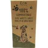 Eco Green Living Kompostabilne vrećice za pseći izmet - 60 komada | shoptok.hr
