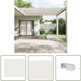 The Living Store Vertikalna markiza bela 100x800 cm tkanina oxford - Vertikalna Markiza, (21742981) Cene