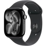 watch series 11 GPS 46mm Jet black aluminium case with black sport band - s/m, (5000011438)