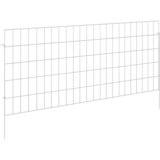 vidaXL Ograja za vrt z žeblji 12 pcs 115 x 50 cm Mesh Pocinkano jeklo, (5000301745) Cene