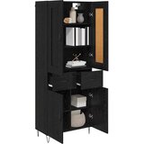  Highboard Crni hrast 69,5 x 34 x 180 cm Konstruirano drvo | shoptok.hr