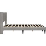  Krevetna konstrukcija Svjetlosiva 140 x 190 cm Baršun | shoptok.hr