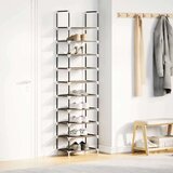 vidaXL Stalak za cipele 10 razina crni 44x28x180 cm netkana tkanina | shoptok.hr