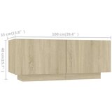 vidaXL TV ormarić s LED svjetlima boja hrasta sonome 180 x 35 x 40 cm | shoptok.hr