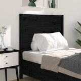  Uzglavlje crno 96 x 4 x 100 cm od masivne borovine | shoptok.hr