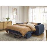 Bobochic Paris Temno modra sedežna garnitura za spanje/raztegljiva iz rebrastega žameta 240 cm Hugo – | Shoptok.si