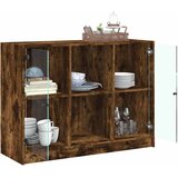  Komoda boja dimljenog hrasta 102x37x75,5 cm konstruirano drvo | shoptok.hr