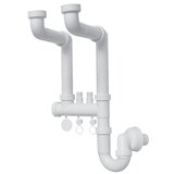 Sink Solution spodnji del sifona - dvojni (1,1/2˝) Cene