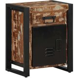 vidaXL Nočna omarica večbarvna 40x30x50 cm trden predelan les | Shoptok.si