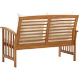  Klupa s jastucima 119 cm od masivnog bagremovog drva | shoptok.hr