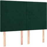  box spring s madracem LED tamnozeleni 140x190 cm baršun | shoptok.hr