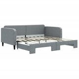  Dnevni krevet na razvlačenje svjetlosivi 100x190 cm od tkanine | shoptok.hr