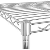  Stalak za pohranu s 3 razine 60 x 35 x 81 cm kromirani 150 kg | shoptok.hr