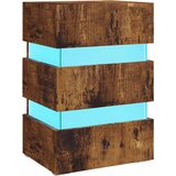  LED noćni ormarić boja hrasta 45 x 35 x 67 cm konstruirano drvo | shoptok.hr