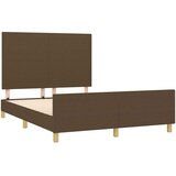  Okvir kreveta bez madraca tamnosmeđi 140 x 200 cm od tkanine | shoptok.hr