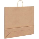  Papirnate vrećice 250 kom s ručkama smeđe 54x15x49 cm | shoptok.hr