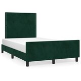  Okvir kreveta bez madraca tamnozeleni 120x200 cm baršunasti | shoptok.hr