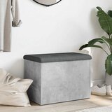  Klupa za pohranu siva boja betona 62x42x45 cm konstruirano drvo | shoptok.hr