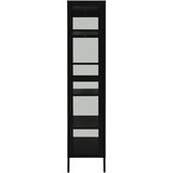 Ormarić za izlaganje crni 90x40x180 cm čelik i kaljeno staklo | Eponuda.ba