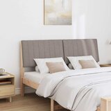  Tapecirani uzglavlje Sivo-smeđa 150 cm Čvrsto borovo drvo | shoptok.hr