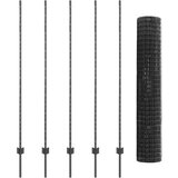 Euro ograda s 10 postova Siva 1.6x10 m Čelik | shoptok.hr