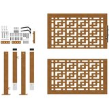  Vrtna vrata 100x100 cm Otporna na vremenske uvjete Čelična Križni Dizajn | shoptok.hr