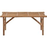  Zložljiva vrtna klop z blazino 118 cm bambus, (20804339) | Shoptok.si