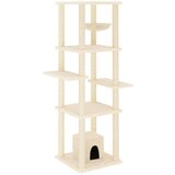  Penjalica za mačke sa stupovima za grebanje krem 154 cm | shoptok.hr
