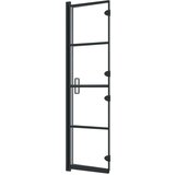  Sklopiva pregrada za tuš ESG 80 x 140 cm crna | shoptok.hr