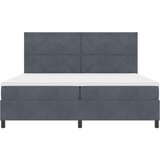  vzmetnica z osnovo s senom temno siva 200x200 cm žamet, (22052506) | Shoptok.si