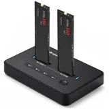 Stacja dokująca dysków SSD M.2 NVMe| PCIe | USB-C | 20Gb /s | DUAL 2 x 8TB | klonowanie offline