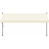 Tenda na uvlačenje krem 400 x 150 cm od tkanine i čelika | shoptok.hr
