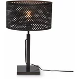 Good&Mojo Crna stolna lampa s bambusovim sjenilom (visina 38 cm) Java –