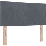 vidaXL Box Spring Bed z blazino Temno sivo 120x200 cm Žamet | Shoptok.si