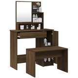  Set toaletni stolić boja smeđeg hrasta 86,5x35x136 cm | shoptok.hr