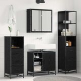  Set namještaja za kupaonicu 3 kom. Crni hrast 65 x 33 x 60 cm | shoptok.hr