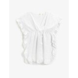 Koton Both Beach Dress - White - Ruffle cene