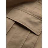 Ombre One color men's shorts with cargo pockets - sand | Shoptok.si