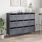 vidaXL Komoda antracit 135x39x103,5 cm hladno valjani čelik | shoptok.hr