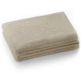 Bež frotirna bombažna brisača 50x100 cm Amari –