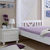 MID.YOU Postelja Z Baldahinom Laluna, Bela, Masivno | Shoptok.si