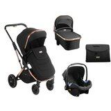 Kikka Boo dečija kolica angele 3in1 set sa autosedištem i tvrdom korpom chrome black (KKB10186) | ePonuda.com