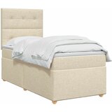  Boxspring krevet s madracem Krem 90 x 190 cm Tkanina | shoptok.hr