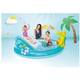 Intex Okrogli bazen na napihovanje z toboganom za otroke, Krokodil | Shoptok.si