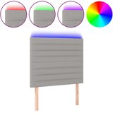  LED uzglavlje svjetlosivo 90x5x118/128 cm od tkanine | Eponuda.com