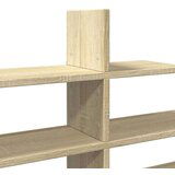 vidaXL Stenska polica sonoma hrast 124,5x18x60,5 cm inženirski les | Shoptok.si