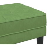  Klupa s jastukom Svijetlo zelena 113 x 57 x 39 cm Baršun | shoptok.hr