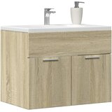 vidaXL Omarica za umivalnik sonoma hrast 60x38,5x46 cm iverna plošča Cene